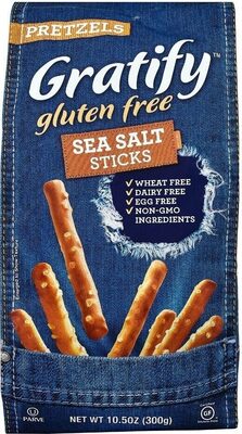 Gluten Free Sea Salt Sticks Pretzels, Sea Salt