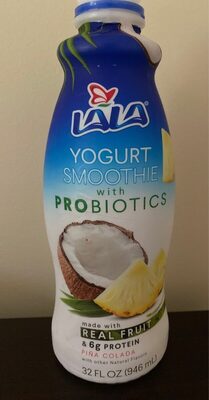 Pina Colada Yogurt Smoothie With Probiotics, Pina Colada