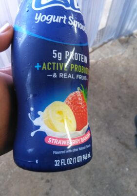 Strawberry Banana Yogurt Smoothie With Probiotics, Strawberry Banana