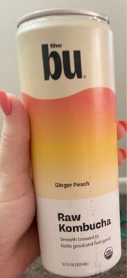Ginger Peach Raw Kombucha, Ginger Peach