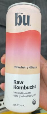 Strawberry Hibiscus Raw Kombucha, Strawberry Hibiscus