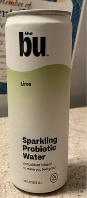 Lime Sparkling Probiotic Water, Lime