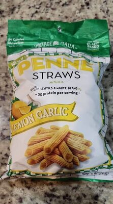 Lemon Garlic Penne Straws, Lemon Garlic
