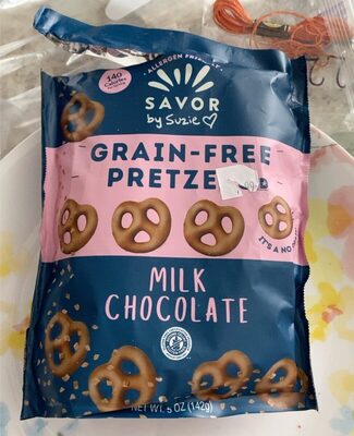 Milk Chocolate Grain-Free Pretzels, Milk Chocolate