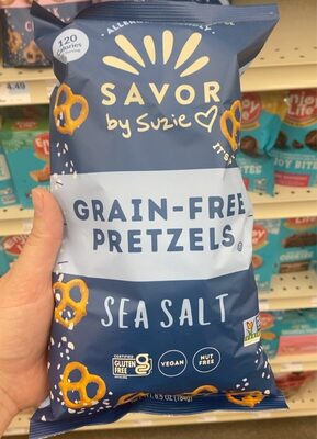 Grain-Free Sea Salt Pretzels, Sea Salt