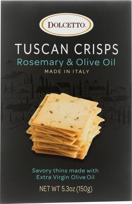 Rosemary & Olive Oil Tuscan Crisps, Rosemary & Olive Oil