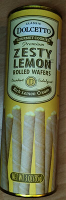 Premium Meyer Rolled Wafers, Rich Lemon Cream