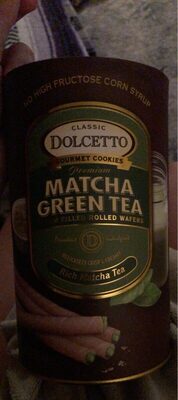 Premium Matcha Green Tea Cream Filled Rolled Wafers, Matcha Green Tea
