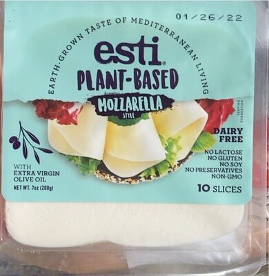 Plant-Based Mozzarella Style Cheese Slices