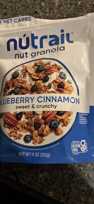 Low Carb Keto Blueberry Cinnamon Nut Granola, Blueberry; Cinnamon