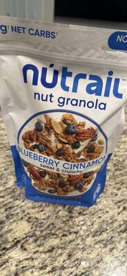 Blueberry Cinnamon Keto Nut Granola, Blueberry Cinnamon