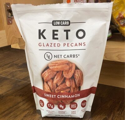 Sweet Cinnamon Low Carb Keto Glazed Pecans, Sweet Cinnamon
