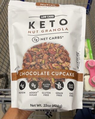 Chocolate Cupcake Low Carb Keto Nut Granola, Chocolate Cupcake