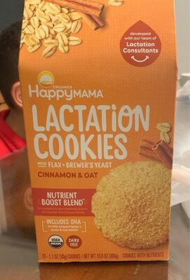 Cinnamon & Oat Lactation Cookies With Flax + Brewer's Yeast, Cinnamon & Oat