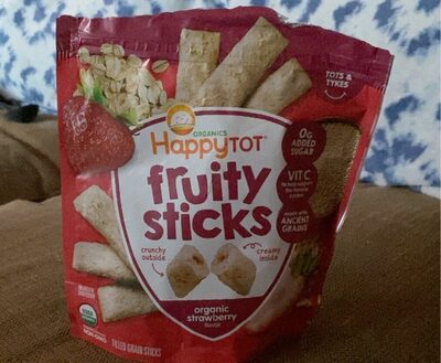 Organic Strawberry Flavor Tots & Tykes Fruity Sticks, Strawberry