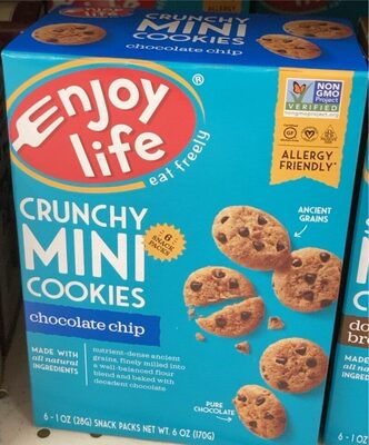 Chocolate Chip Crunchy Mini Cookies, Chocolate Chip