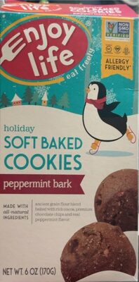 Peppermint Bark Holiday Soft Baked Cookies, Peppermint Bark