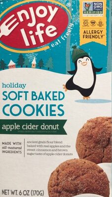 Apple Cider Donut Holiday Soft Baked Cookies, Apple Cider Donut