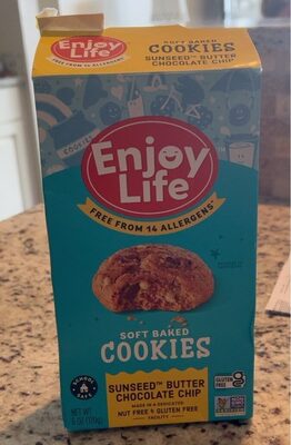 Sunseed Butter Chocolate Chip Soft Baked Cookies, Sunseed Butter Chocolate Chip