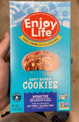 Monster Oats, Chocolate Chips And Chocolate Candies Soft Baked Cookies, Monster