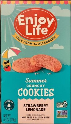 Strawberry Lemonade Summer Crunchy Cookies, Strawberry Lemonade