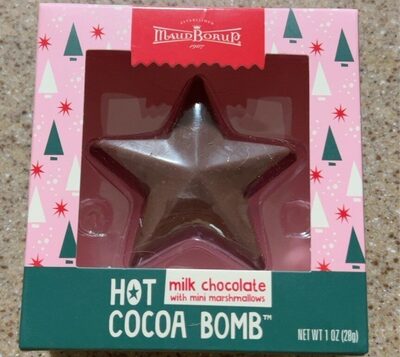 Milk Chocolate With Mini Marshmallows Hot Cocoa Bomb, Milk Chocolate With Mini Marshmallows