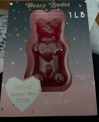 Cherry Flavored Beary Sweet Gummy Bear, Cherry
