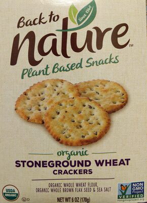 Stoneground Wheat Organic Crackers, Stoneground Wheat