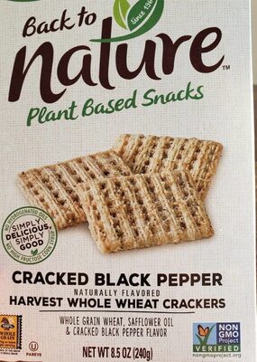 Cracked Black Pepper Harvest Whole Wheat Crackers, Cracked Black Pepper