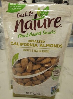 Back To Nature, California Almonds