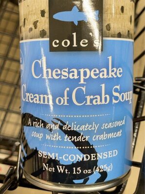 Chesapeake Cream Of Crab Soup, Chesapeake Cream Of Crab
