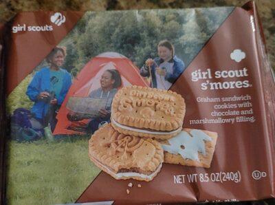S'Mores Graham Sandwich Cookies With Chocolate And Marshmallowy Filling, S'Mores