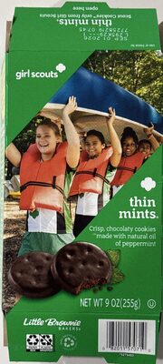 Thin Mints Crisp, Chocolaty Cookies Made With Natural Oil Of Peppermint, Thin Mints
