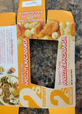 Apricot & Macadamia Specialty Crisps, Apricot; Macadamia