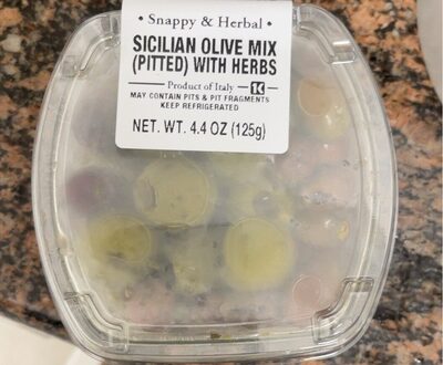 Sicilian Olive Mix (Pitted) With Herbs