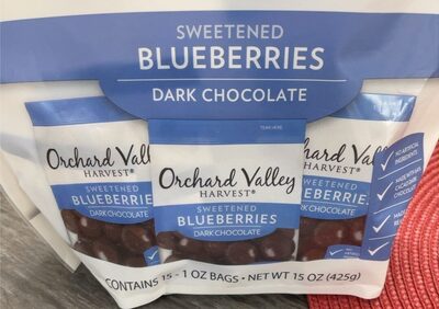 Dark Chocolate Sweetened Blueberries, Dark Chocolate