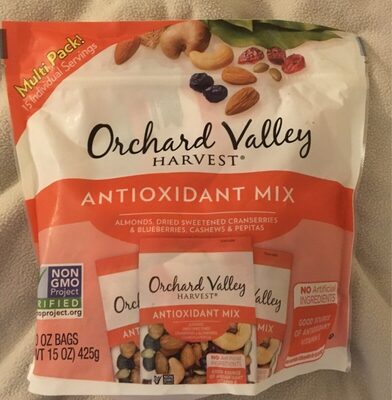 Antioxidant Almonds, Dried Sweetened Cranberries & Blueberries, Cashews & Pepitas Mix, Antioxidant