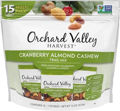Cranberry Almond Cashew Dried Sweetened Cranberries, Almonds & Cashews Trail Mix, Cranberry Almond Cashew