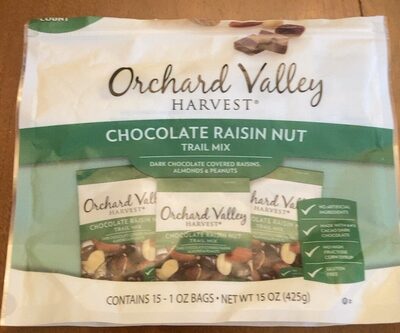 Chocolate Raisin Nut Dark Chocolate Covered Raisins, Almonds & Peanuts Trail Mix, Chocolate Raisin Nut
