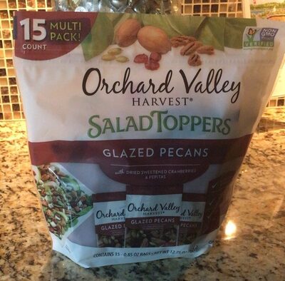 Glazed Pecans With Dried Sweetened Cranberries & Pepitas Salad Toppers, Glazed Pecans