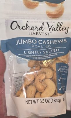 Lightly Salted Roasted Jumbo Cashews, Lightly Salted