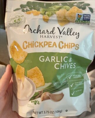 Garlic & Chives Chickpea Chips, Garlic & Chives