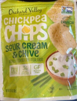 Sour Cream & Chive Flavored Chickpea Chips, Sour Cream & Chive