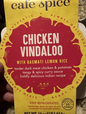 Chicken Vindaloo With Basmati Lemon Rice, Chicken Vindaloo
