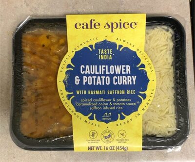 Aloo Gobhi Curry With Saffron Rice, Medium