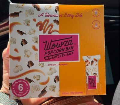 Caramel Sea Salt Flavored Popcorn Bars, Caramel Sea Salt