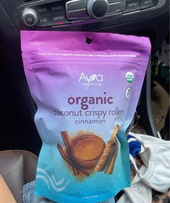 Cinnamon Organic Coconut Crispy Rollers, Cinnamon