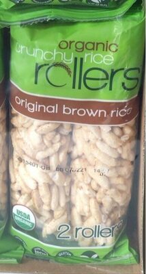 Organic Brown Crunchy Rice Rollers, Brown Rice