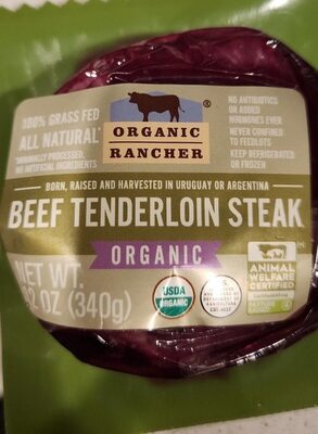 Organic Beef Tenderloin Steak
