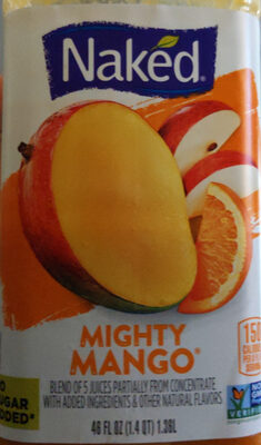 Mighty Mango Blend Of 5 Juices Partially From Concentrate, Mighty Mango